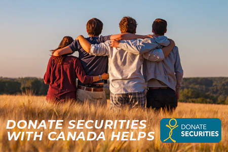 Donate Securities with Canada Helps